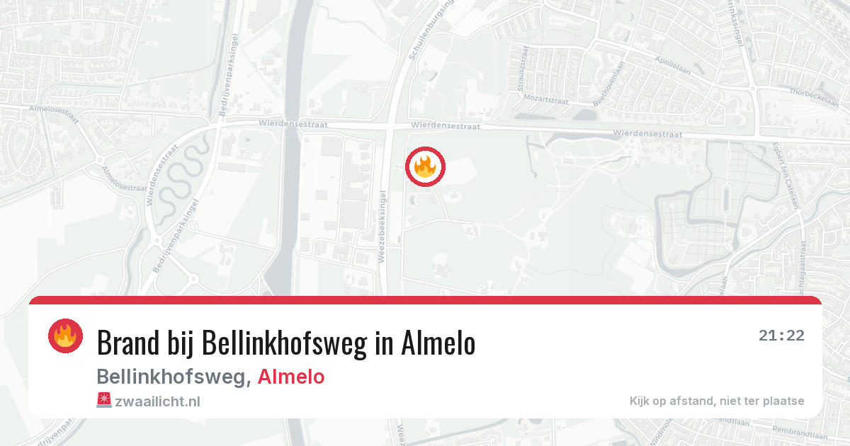 Brand bij Bellinkhofsweg in Almelo — 23 jun 2026