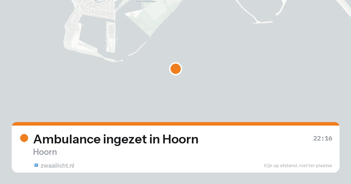 Ambulance ingezet in Hoorn — 17 aug 2026