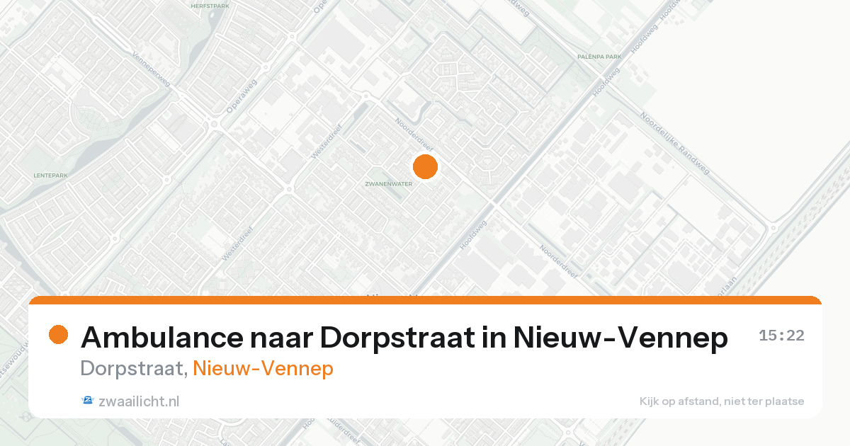 Ambulance naar Dorpstraat in Nieuw-Vennep — 27 mei 2026