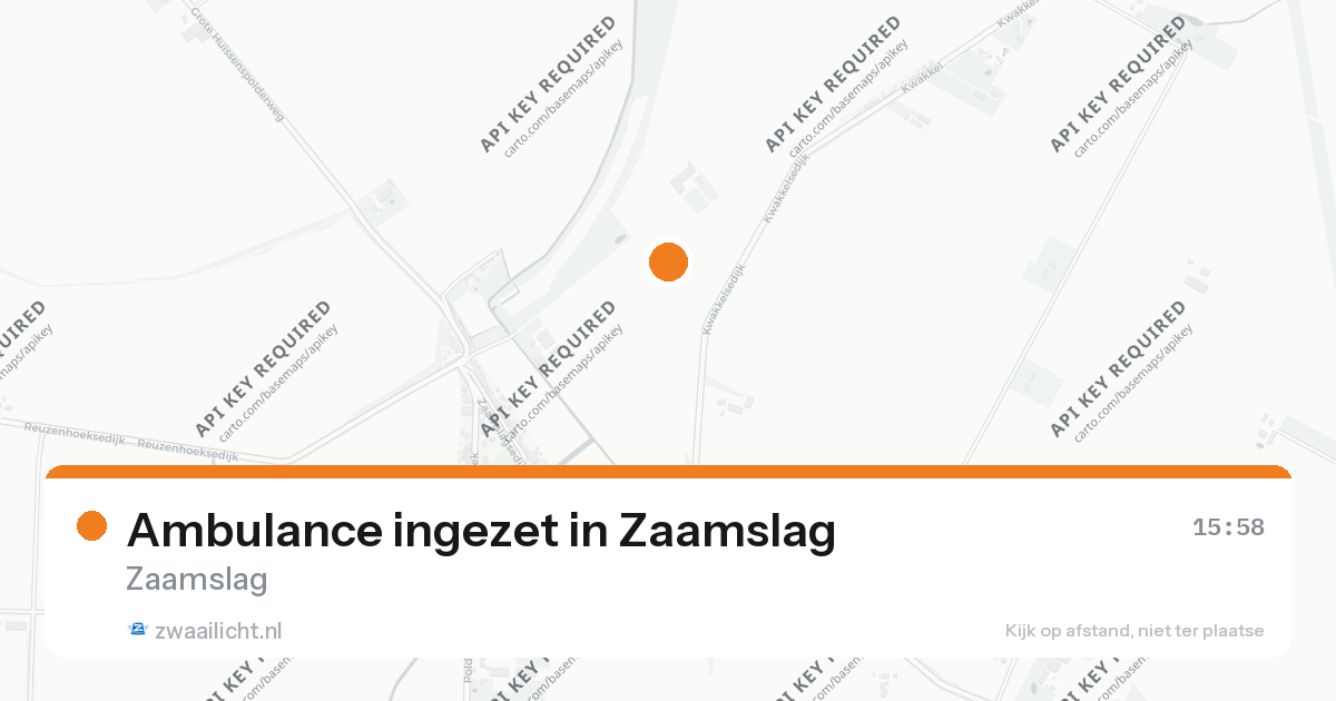 Ambulance ingezet in Zaamslag — 14 aug 2026