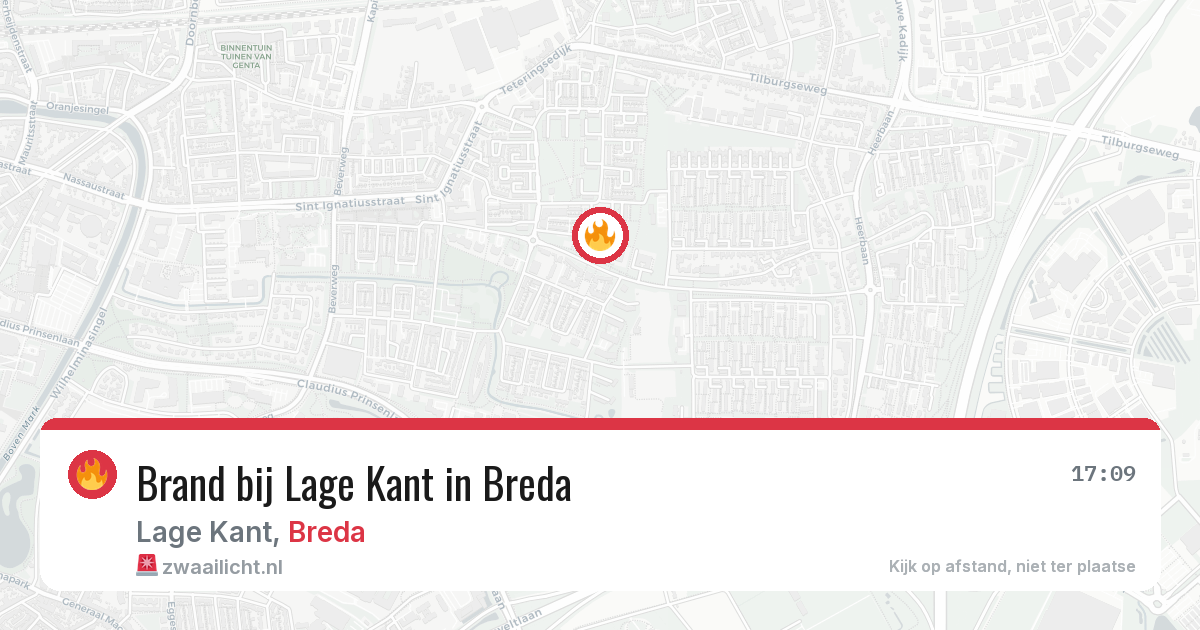 Brand bij Lage Kant in Breda — 29 mei 2026