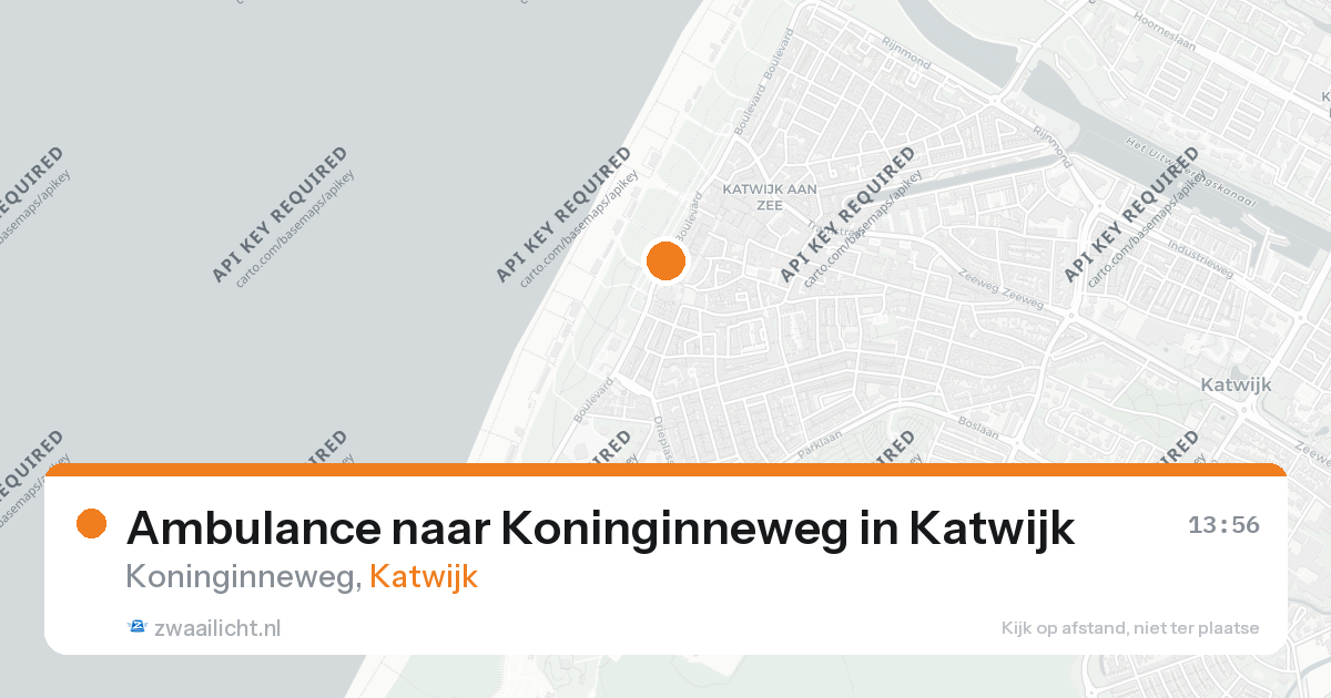 Ambulance naar Koninginneweg in Katwijk — 21 jul 2026