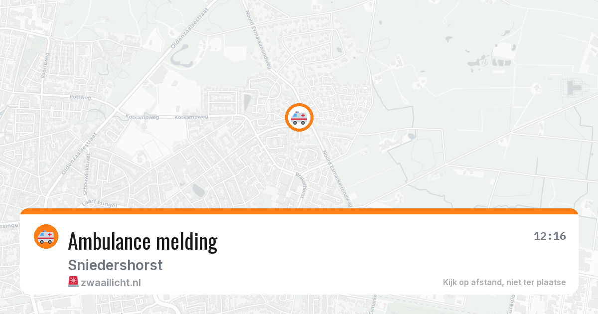 Ambulance melding — 28 apr 2026