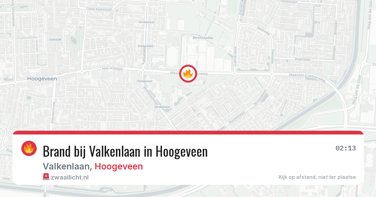 Brand bij Valkenlaan in Hoogeveen — 21 jul 2026