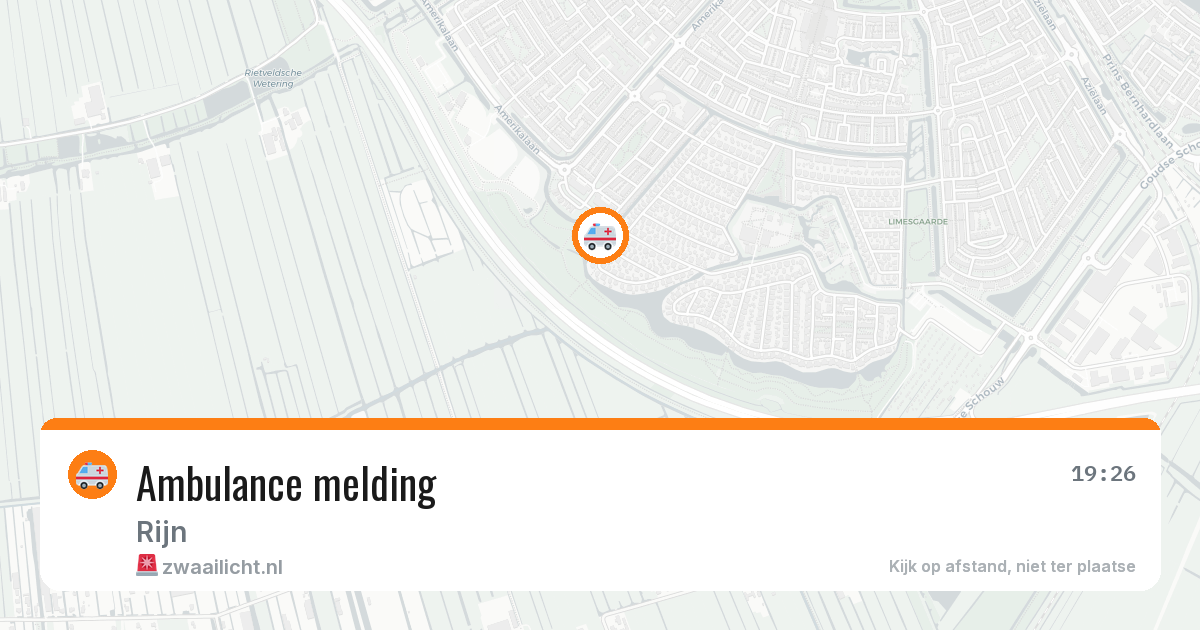 Ambulance melding — 6 jul 2026