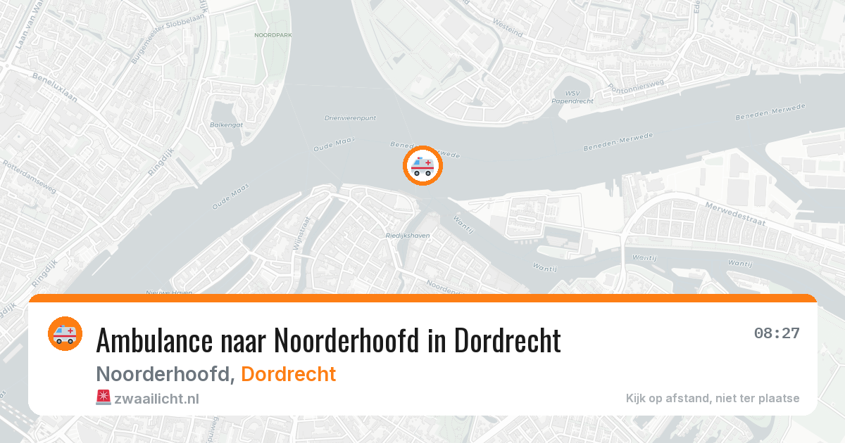 Ambulance naar Noorderhoofd in Dordrecht — 7 mei 2026