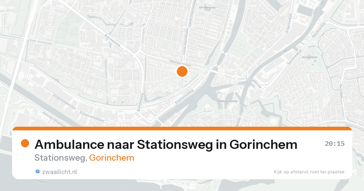 Ambulance naar Stationsweg in Gorinchem — 23 aug 2026