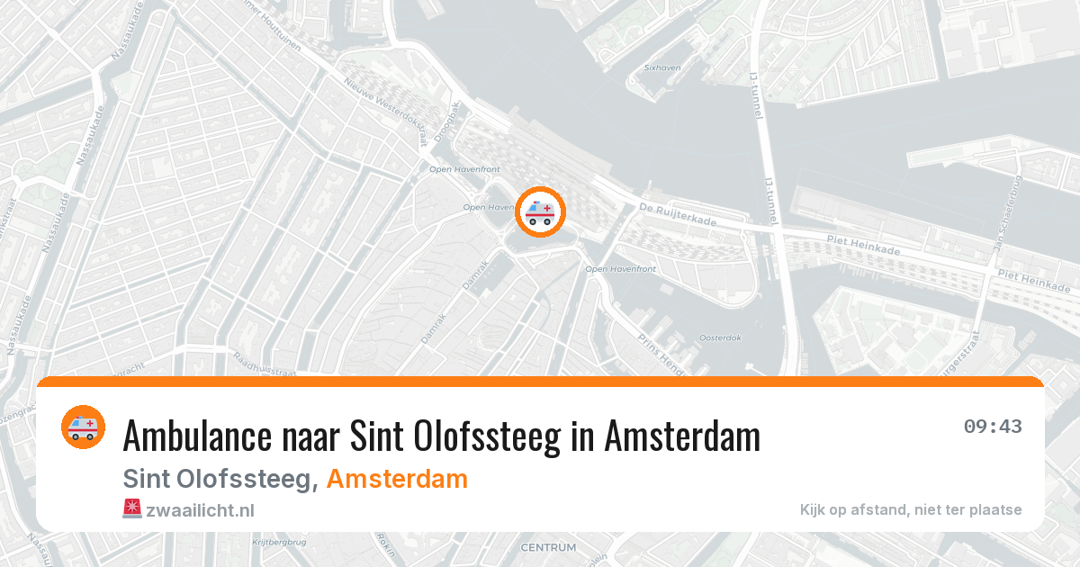 Ambulance naar Sint Olofssteeg in Amsterdam — 26 mei 2026