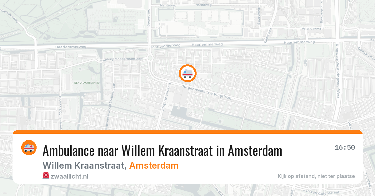 Ambulance naar Willem Kraanstraat in Amsterdam — 18 jun 2026