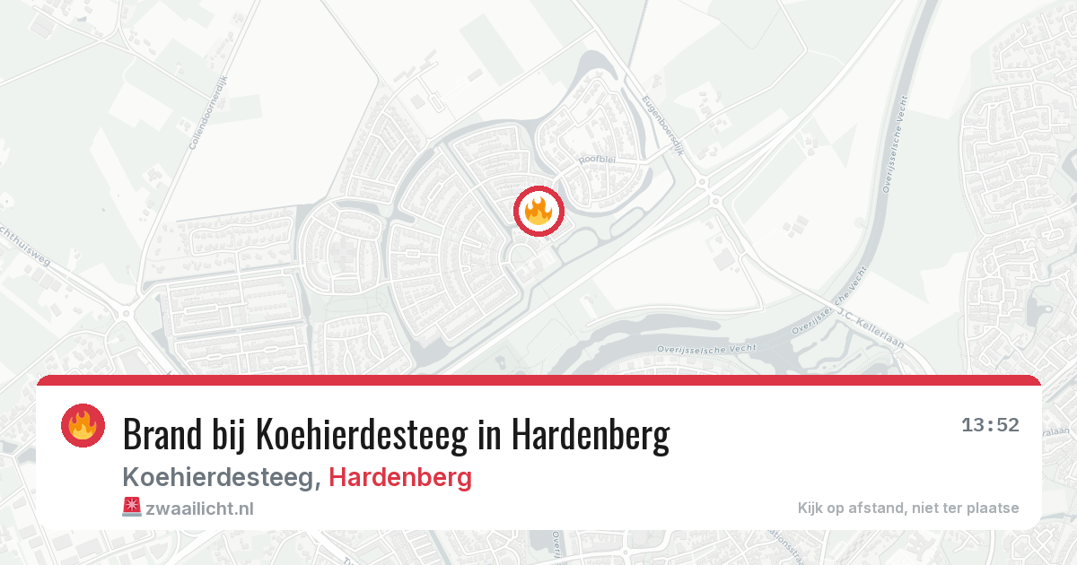 Brand bij Koehierdesteeg in Hardenberg — 14 jul 2026