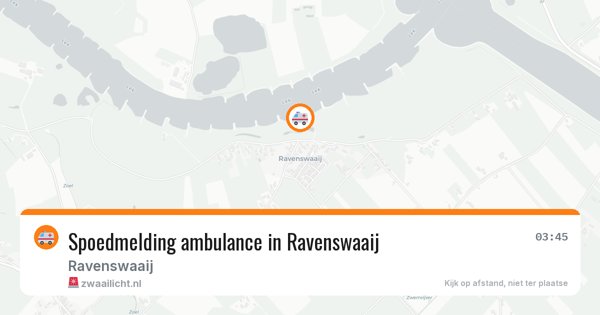 Spoedmelding ambulance in Ravenswaaij — 2 feb 2026