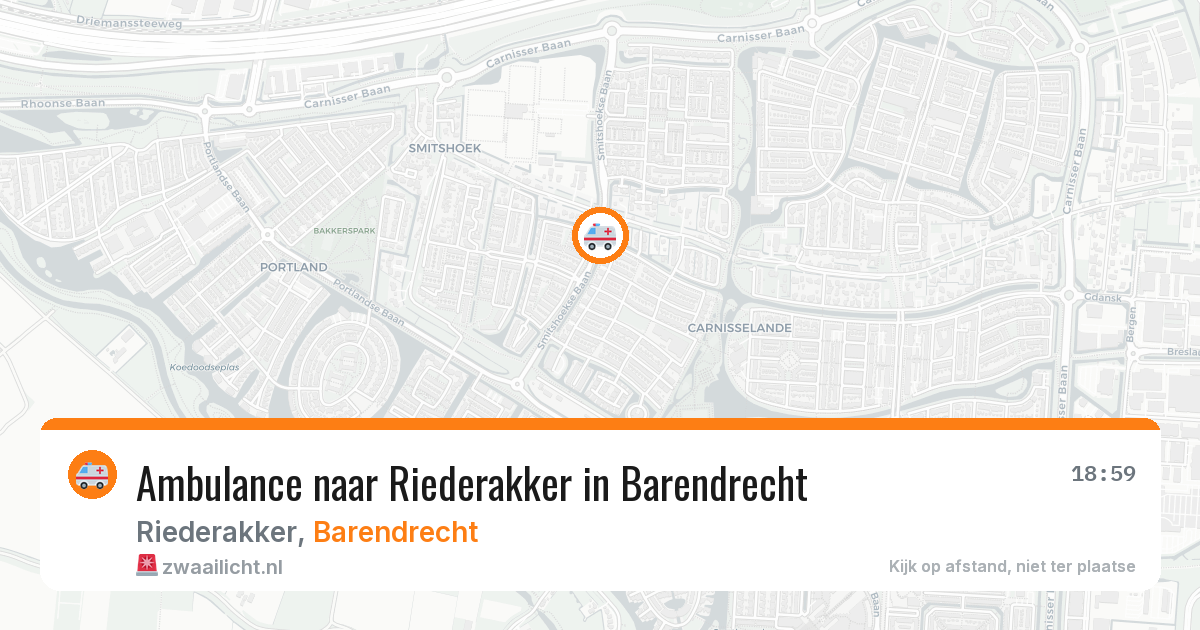 Ambulance naar Riederakker in Barendrecht — 10 jun 2026