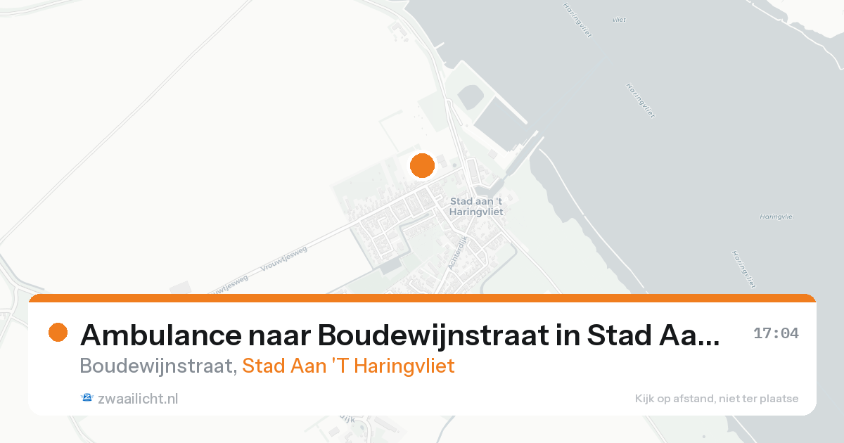 Ambulance naar Boudewijnstraat in Stad Aan 'T Haringvliet — 5 mei 2026