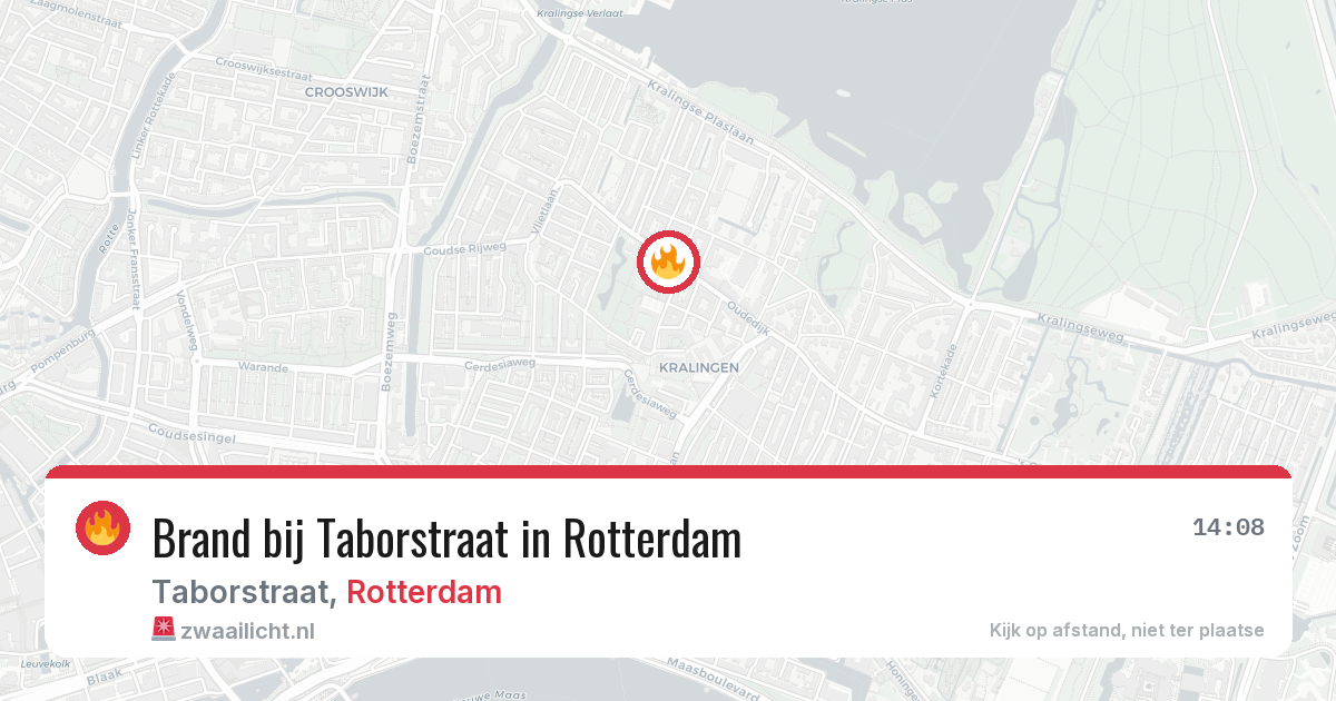 Brand bij Taborstraat in Rotterdam — 6 mei 2026
