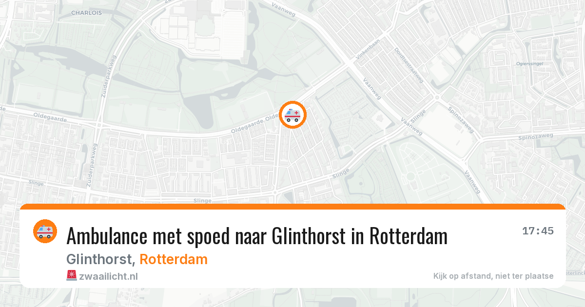 Ambulance met spoed naar Glinthorst in Rotterdam — 11 apr 2026