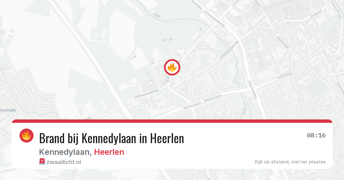 Brand bij Kennedylaan in Heerlen — 5 mei 2026