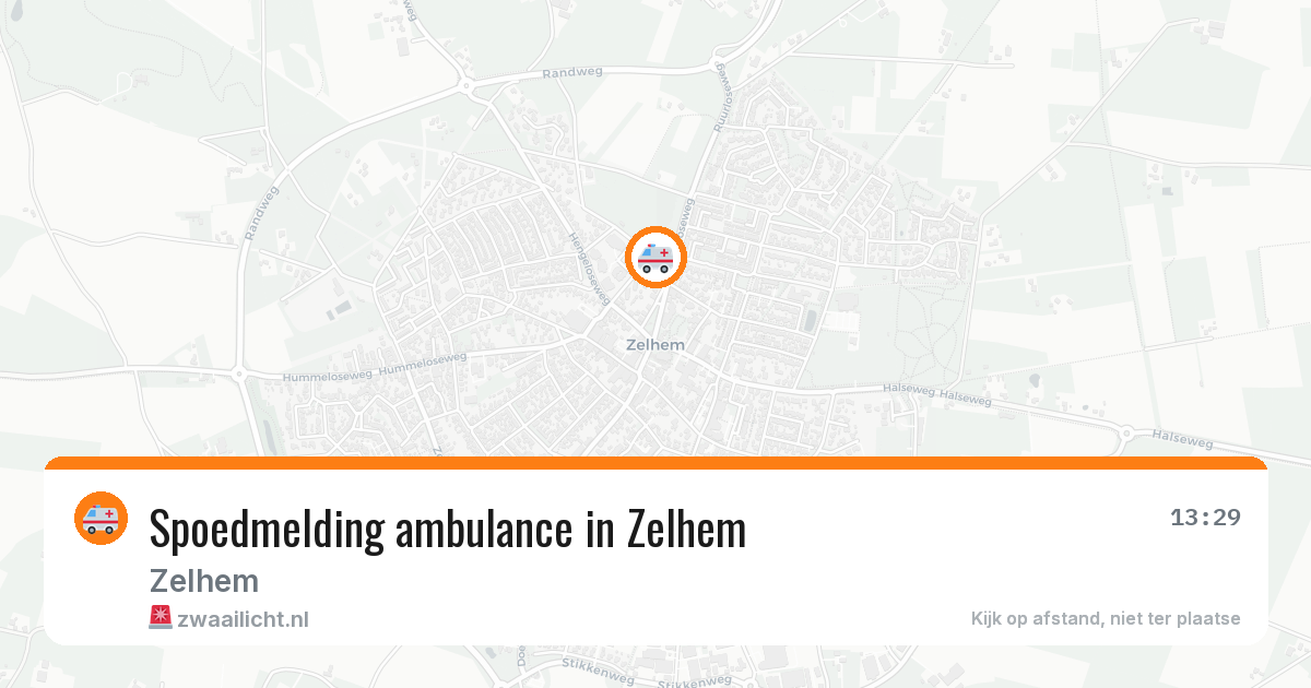 Spoedmelding ambulance in Zelhem — 31 jul 2026