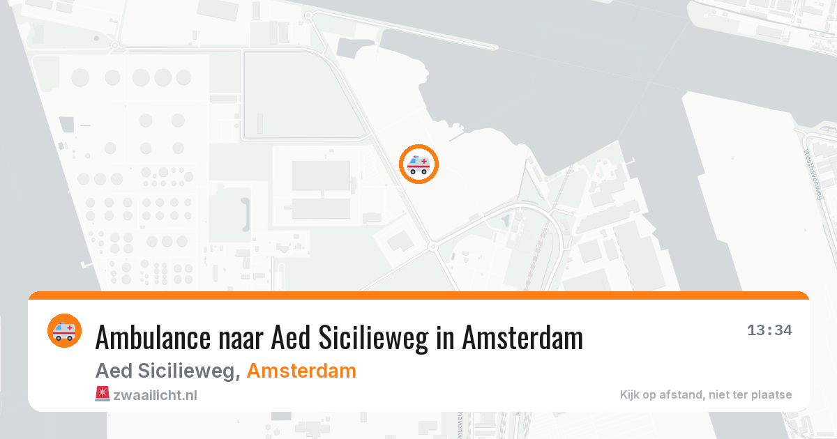 Ambulance naar Aed Sicilieweg in Amsterdam — 16 jun 2026