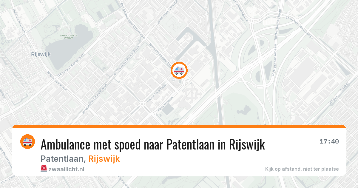 Ambulance met spoed naar Patentlaan in Rijswijk — 5 jun 2026