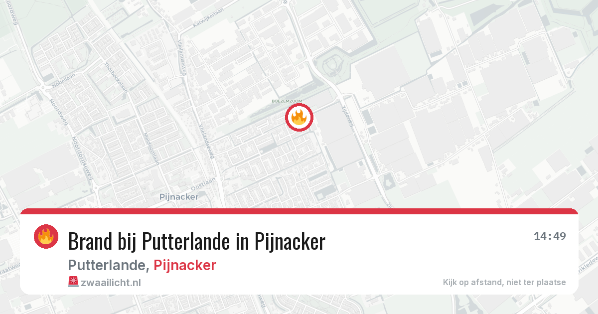 Brand bij Putterlande in Pijnacker — 31 mei 2026