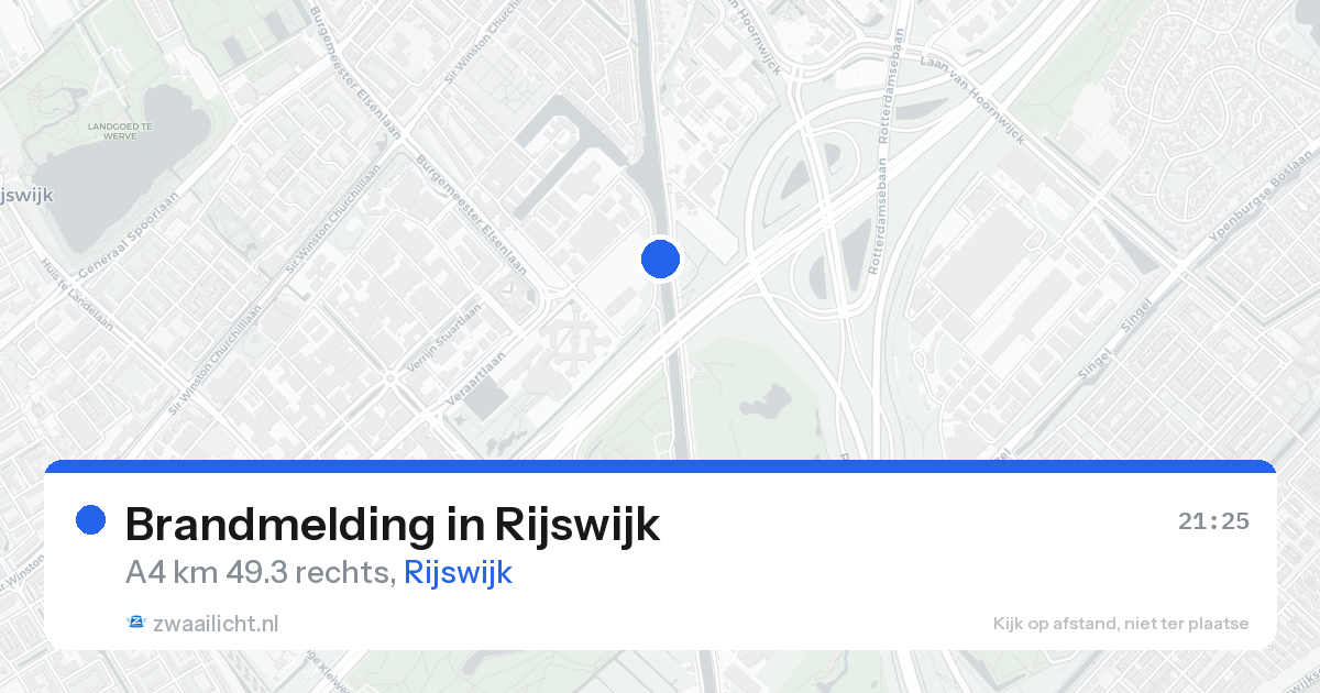 Brandmelding in Rijswijk — 20 aug 2026