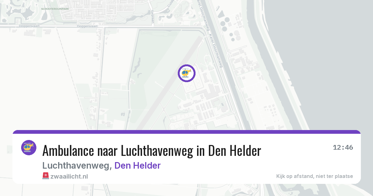 Ambulance naar Luchthavenweg in Den Helder — 28 feb 2026