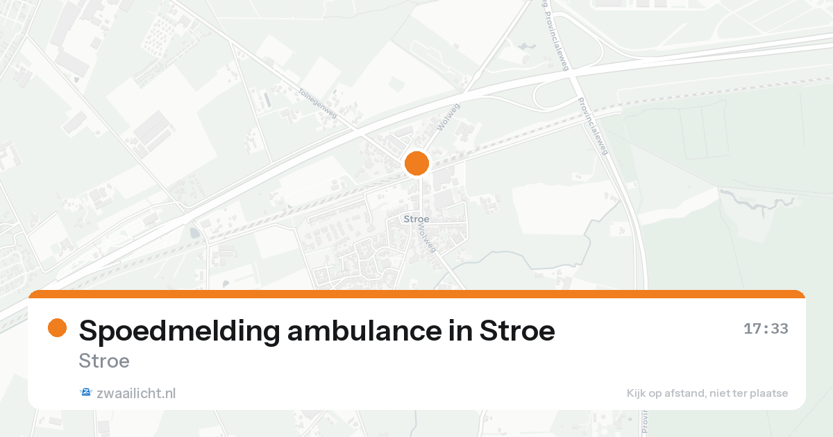 Spoedmelding ambulance in Stroe — 15 jun 2026