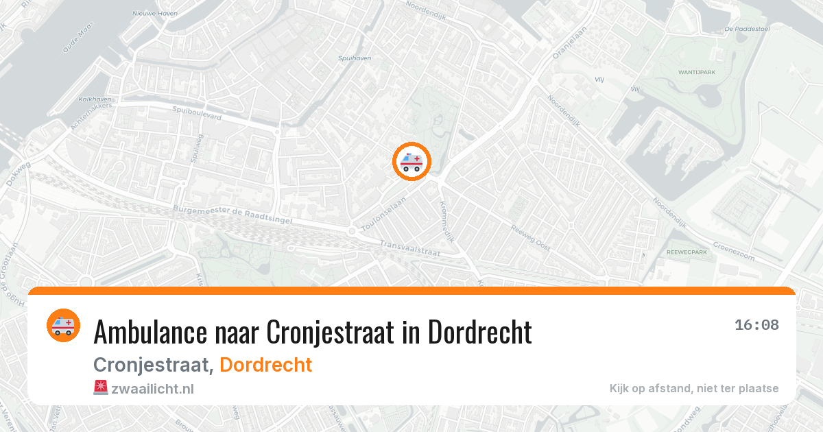 Ambulance naar Cronjestraat in Dordrecht — 27 jul 2026