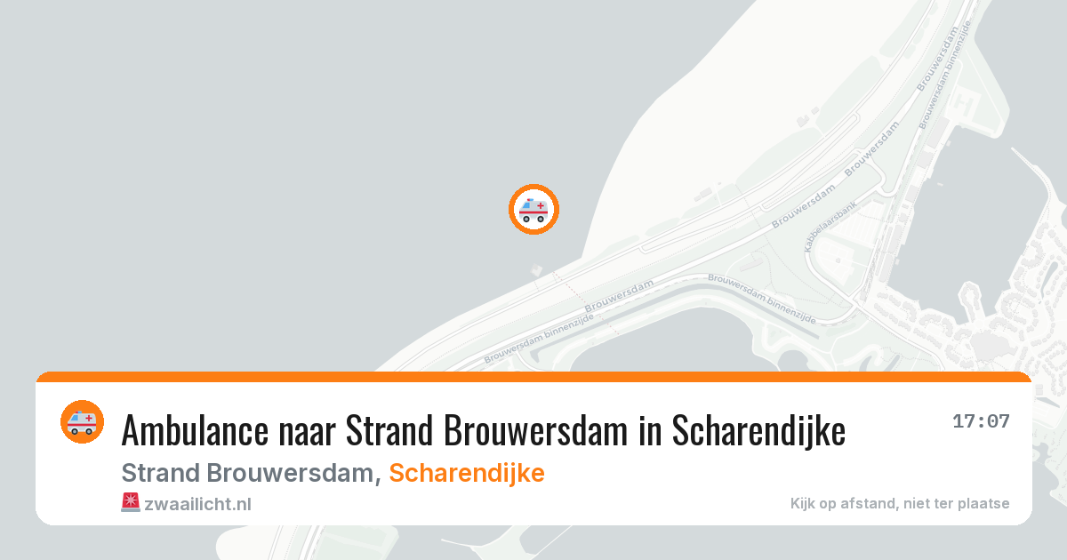 Ambulance naar Strand Brouwersdam in Scharendijke — 22 feb 2026