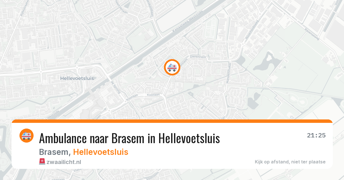 Ambulance naar Brasem in Hellevoetsluis — 19 mei 2026