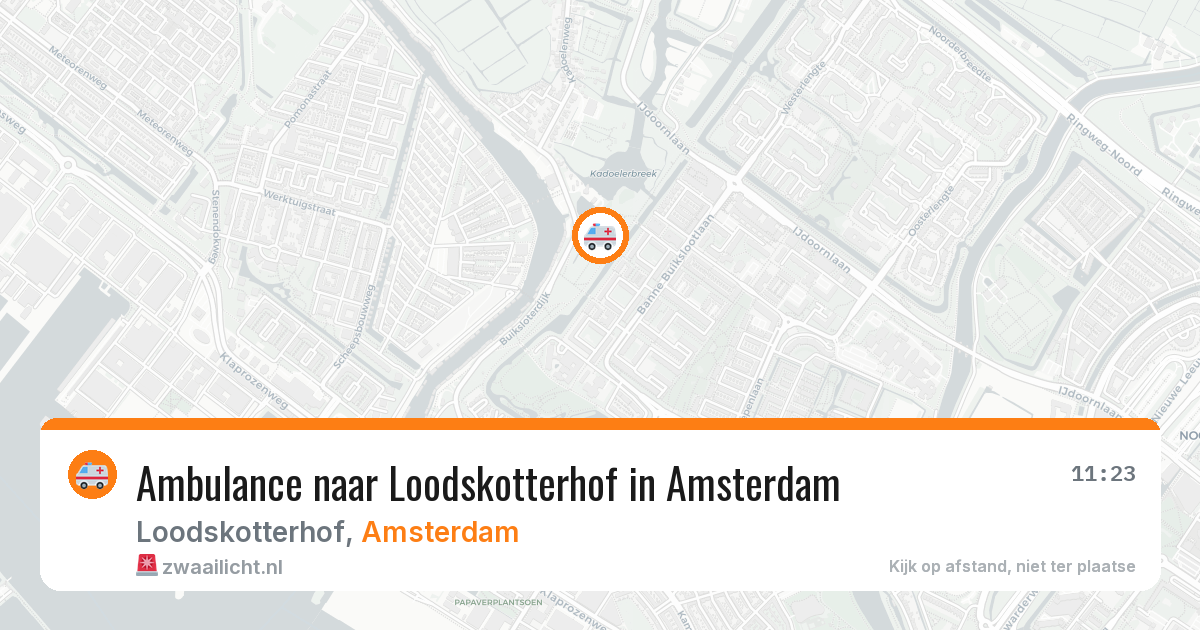 Ambulance naar Loodskotterhof in Amsterdam — 8 mei 2026