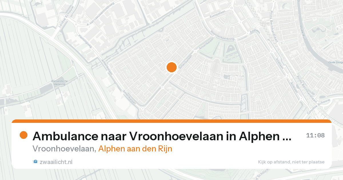 Ambulance naar Vroonhoevelaan in Alphen aan den Rijn — 27 mei 2026