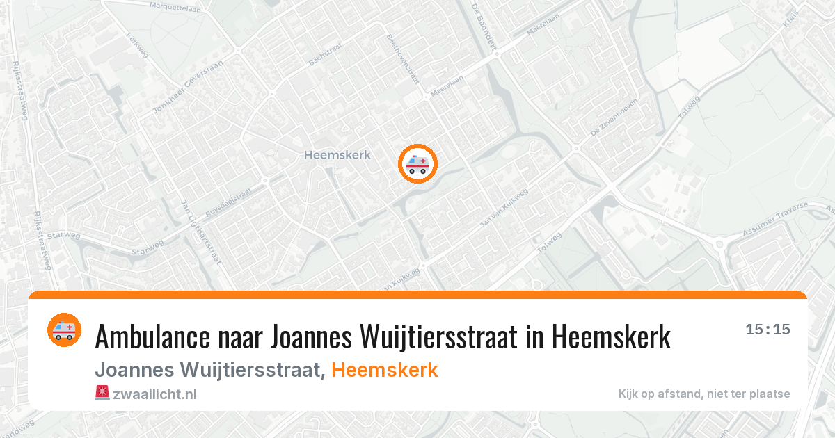 Ambulance naar Joannes Wuijtiersstraat in Heemskerk — 5 mei 2026