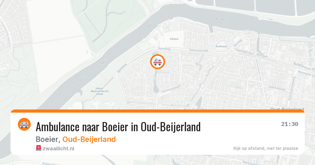 Ambulance naar Boeier in Oud-Beijerland — 3 jun 2026
