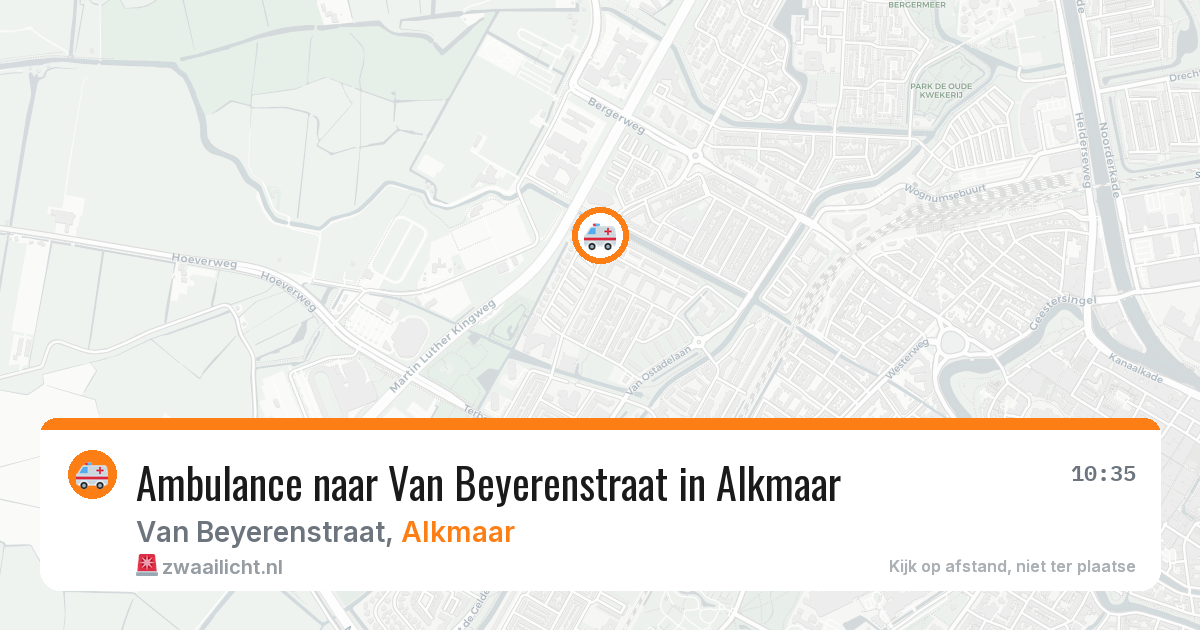 Ambulance naar Van Beyerenstraat in Alkmaar — 29 jun 2026