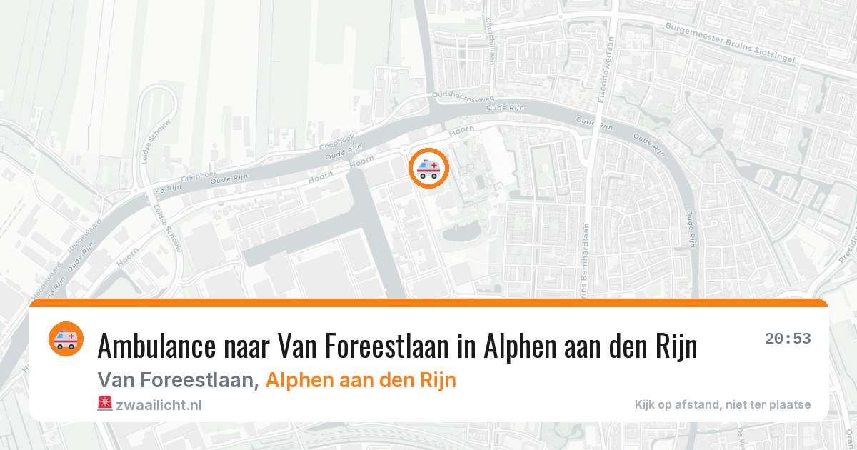 Ambulance naar Van Foreestlaan in Alphen aan den Rijn — 24 jun 2026