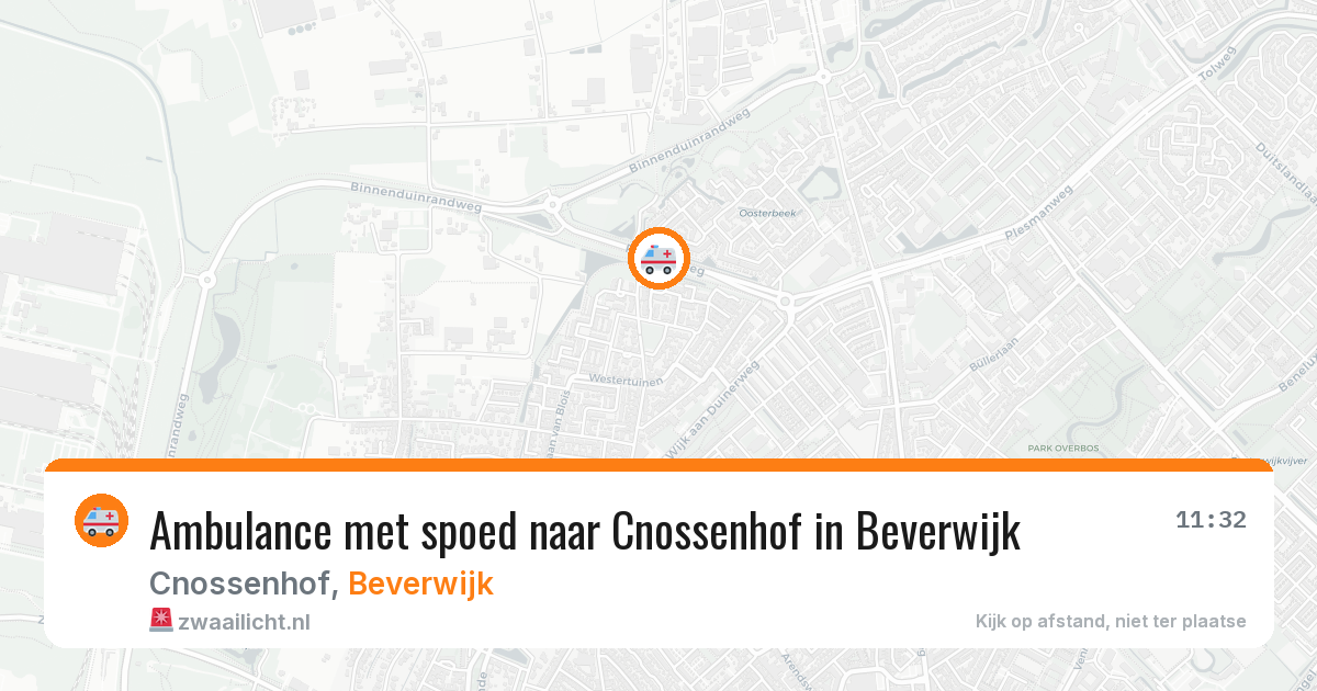 Ambulance met spoed naar Cnossenhof in Beverwijk — 27 jul 2026