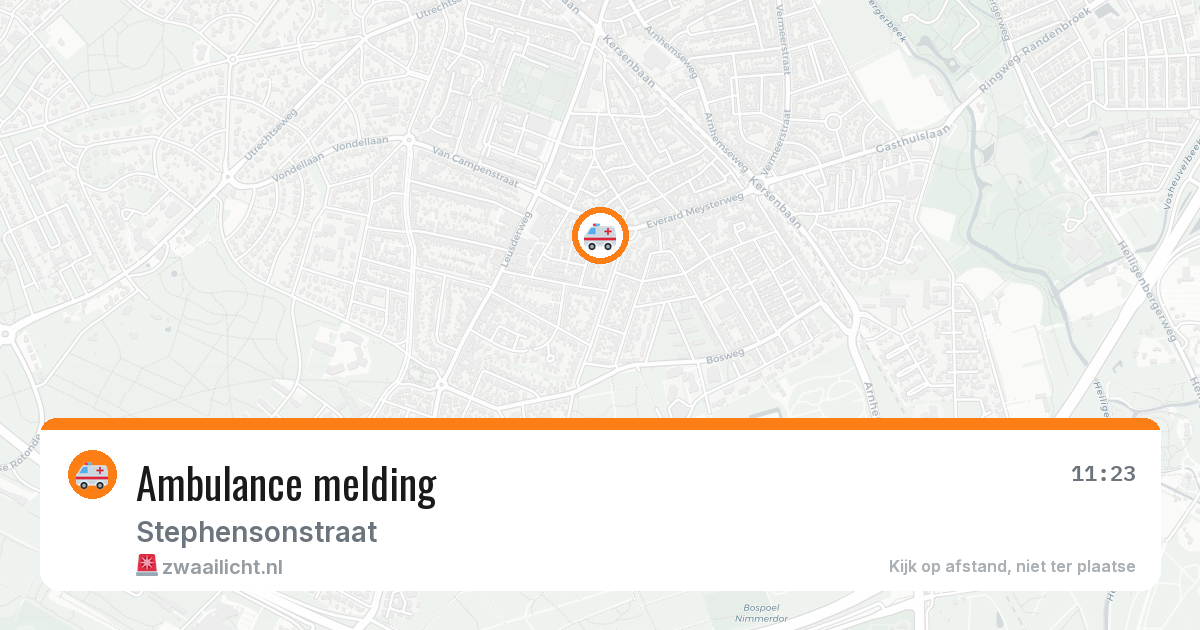 Ambulance melding — 26 mei 2026
