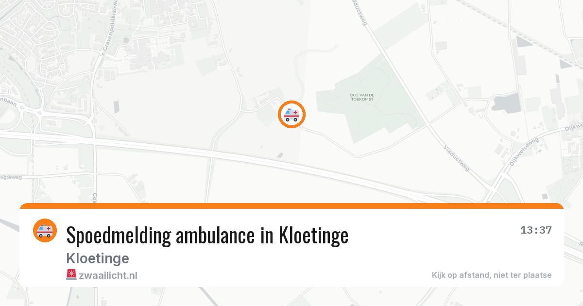 Spoedmelding ambulance in Kloetinge — 15 mrt 2026