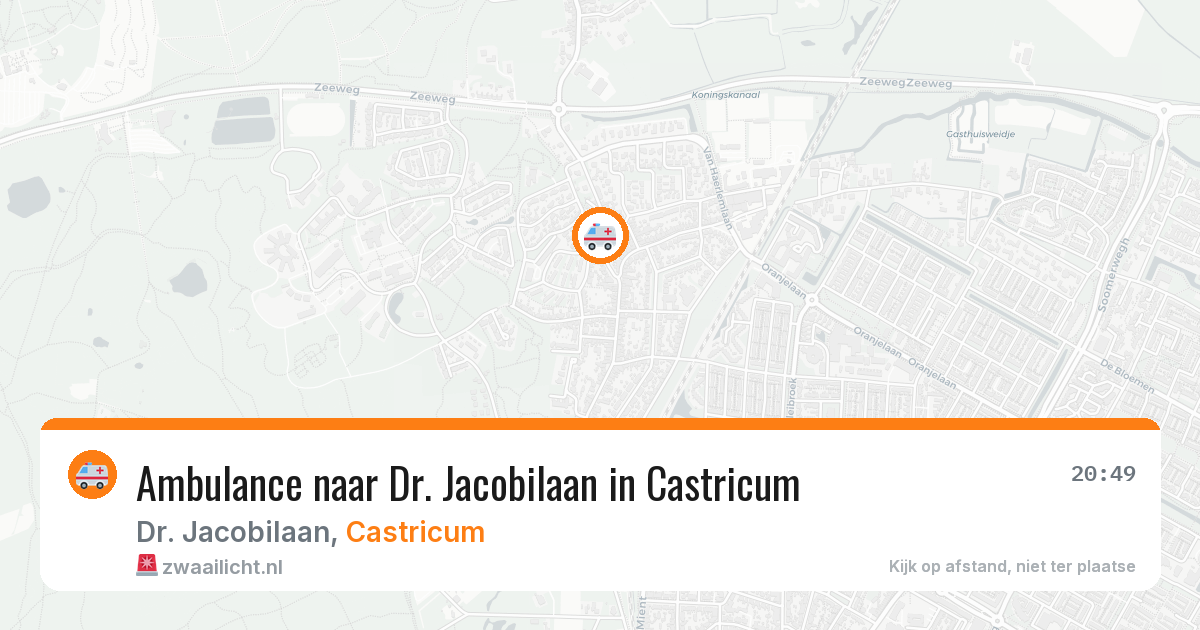 Ambulance naar Dr. Jacobilaan in Castricum — 29 jan 2026