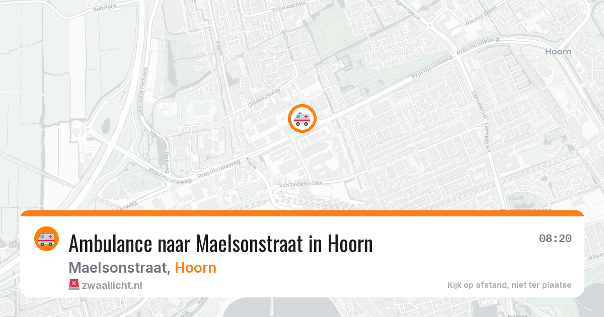 Ambulance naar Maelsonstraat in Hoorn — 29 jan 2026