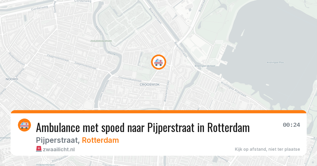 Ambulance met spoed naar Pijperstraat in Rotterdam — 31 jul 2026