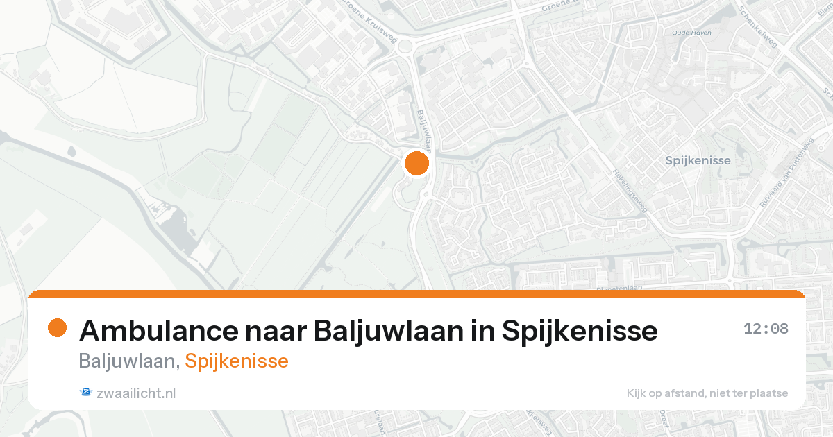 Ambulance naar Baljuwlaan in Spijkenisse — 29 mei 2026