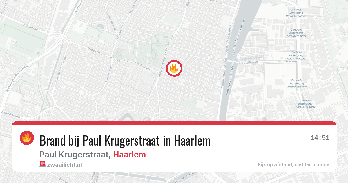 Brand bij Paul Krugerstraat in Haarlem — 27 jun 2026