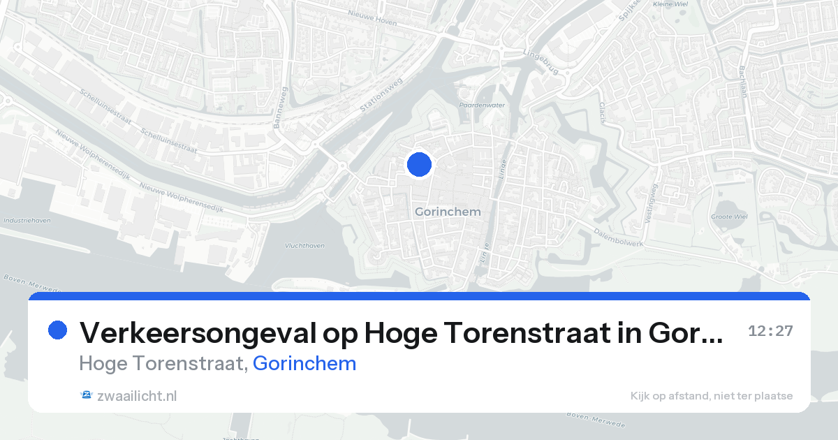 Verkeersongeval op Hoge Torenstraat in Gorinchem — 21 aug 2026