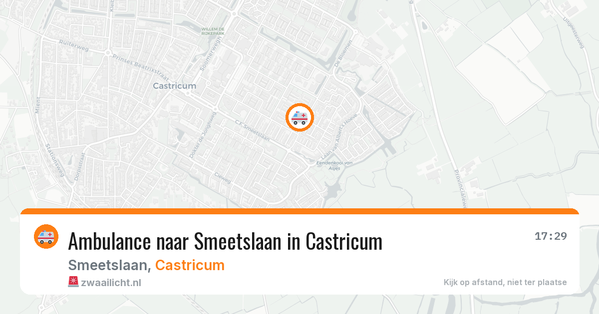 Ambulance naar Smeetslaan in Castricum — 27 apr 2026