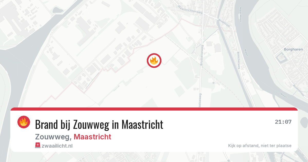 Brand bij Zouwweg in Maastricht — 5 aug 2026