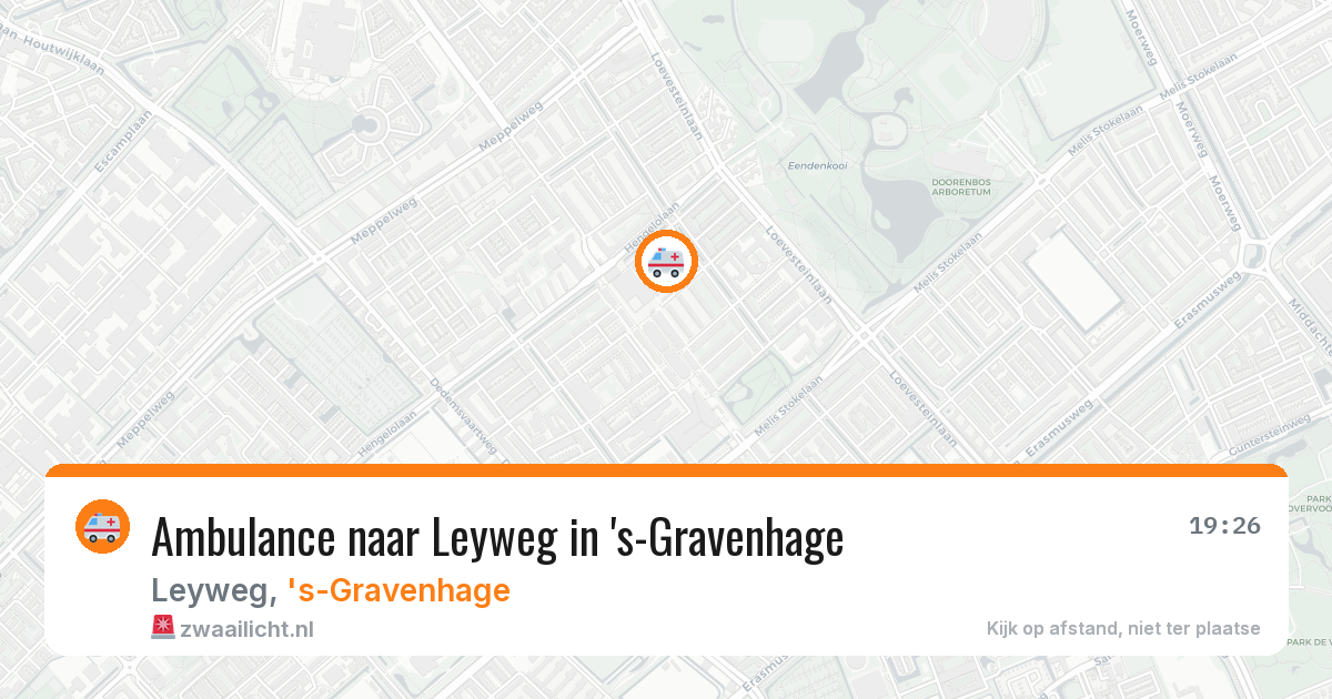 Ambulance naar Leyweg in 's-Gravenhage — 13 apr 2026