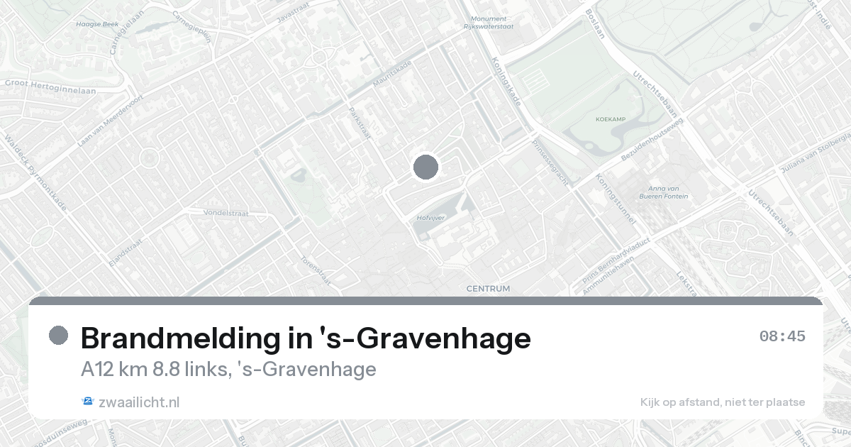 Brandmelding in 's-Gravenhage — 31 jan 2026