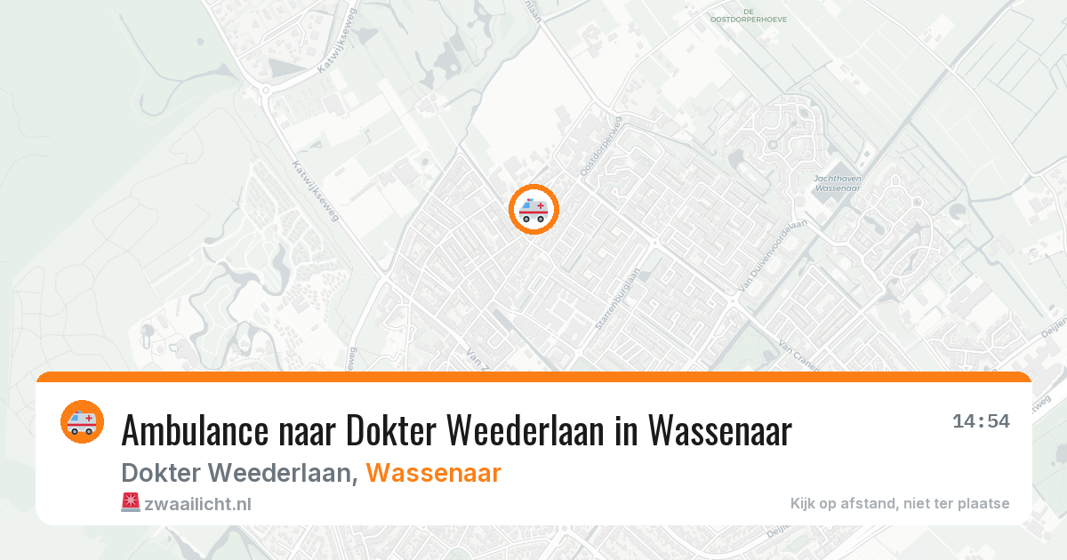 Ambulance naar Dokter Weederlaan in Wassenaar — 17 mei 2026